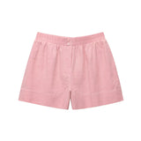Fongt New Linen Long-Sleeved V-Neck Shirt 478620 Mid-Rise Shorts 4786202