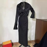 Fongt 2023 New Fashion Temperament Elegant Heavy Industry Diamond Split Hip Skirt Set-Outfit