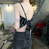 Fongt Women's Summer Thin Vest With A Bow Strap To The Bottom Of The Design Feel To Wear A