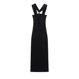 Fongt 2025 New Dress Women's Hanging Neck French Design Sense