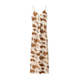 Fongt Homemade New Women's Classic Silk-Sin-Print Mice Dress 2352/101/083