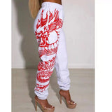 Fongt And Winter Explosion Of Women's Clothing 2025 New Printing Fashion Loose Waist Sports Leisure Harun Pants Women