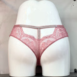 Fongt Lace Through T-Shaped Water Drill Thongs T-Shirts T-Shirts Tempting Lace-Side T-Trousers Ladies T-Shirts
