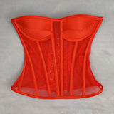 Fongt Single-Yarn Three-Dimensional Tector-Bo Corset Corset Corset Wedding Dress Bottom Perspective Cool Can Stand Up Corset