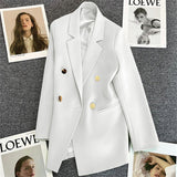 Fongt Fried Street Small Suit Jacket Female 2023 Spring And Autumn New Korean Version Web Celebrity Temperament Small Casual Suit-Outfit