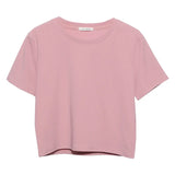 Fongt Solid Short-Sleeved T-Shirt Burst Small Short Sweet Spicy Slim Slim Thin Collar Top 88122