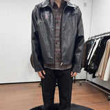 Fongt Handsome Niche Fashion Jacket Men's Locomotive Jacket New Literary Simple Pop Harajuku Wave