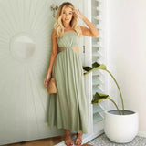Fongt And Summer 2023 New Temperament With Waist Halter Dress-22071-Outfit