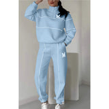 Fongt 2025 New Trousers Letter Long-Sleeved Casual Sports Set Two Sets