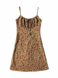 mini dress with lace and floral