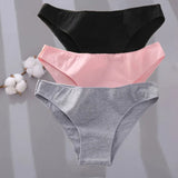 Sexy Low Waist Cotton Panties Female Underpants Solid Breathable Comfortable Women Underwear Ladies Pantys
