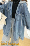 Jacket Women'S Hooded Long-Sleeved Spring And Autumn New Style Loose Korean Mid-Length