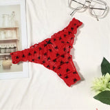 Fongt Edge Bow Net Tlove Trousers Elastic Good T Trousers Women T-Tong Tong
