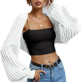 Fongt And Winter New Loose Knitted Cardigan Short Sweater Shawl Coat
