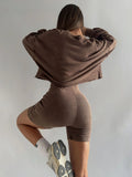 Fongt Style Retro To Make Old Tight Jumpsuit Set Women's High-End Spring Curly Knitting Tops Women