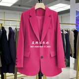 Fongt Suit Jacket Woman 2025 Design Sense Korean Version Of The New Fried Street Casual Temperament Trend Small Suit