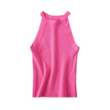 Fongt New Slim Thin Knitted Neck Collar Top