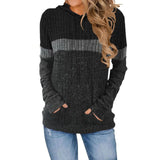 Fongt Autumn And Winter New Women's Wear Wish Loose Casual Casual Impact Pocket Splicing Hooded