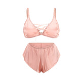 Satin Bra and Panty Sexy Lingerie Seductive