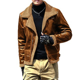 Fongt New Fur All-In-One Lamb Hairy Men's Coat With Thick Woolen Velvet Jacket Blow List