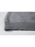 Women Chic Print Knitted Pullovers Sweaters O-Neck Warm Oversized Loose Casual Ins Cute Jumpers Harajuku Ladies Top