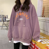 Fongt Hoodie Female Fall 2024 New Korean Letter Print Thin Student Versatile Loose Jacket Coat