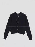And Summer New Style Xiaoxiangfeng Hollowed Out Soft Waxy Lazy Knitted Cardigan Sweater Jacket Girl-Outfit