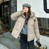 Thicker Bread Clothes Short Down Cotton-Padded Jacket Female Small Winter Jacket Cotton-Padded Jacket 2024 New Show Thin-Outfit