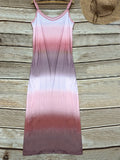 Fongt Large Code New Sexy Dream Color Printed Women's Fashion Casual Sling Dress