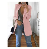 Women's Blazers Jacket Plus Size 4XL 5XL Spring Autumn Jacket Oversize for Woman Office Long Sleeve Coat Casual Clothes