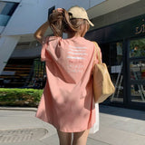 Fongt Smiley Face Short-Sleeved T-Shirt Women's Summer 2024 New Design Sense Loose Missing Lower Body Half Sleeve Student