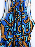 Chic Printing Long Holiday Women's Dress 2021 Summer Harajuku Western Style Female
