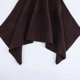 Fongt Women's Explosive Fashion Casual Asymmetric Knitted Cloak Coat