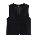 Vest 9929321 High Waist Casual Shorts 9929221 Suit-Outfit