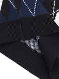 Dark Skull Printed Gothic Women Sweater Vests Grunge Punk Aesthetic Argyle Knitted Winter Cropped Tops Emo Fall Alt
