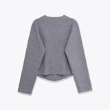 Fongt New Female Soft Button Coat 5039222 Soft Touch Wide Leg Pants 5039223