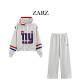 Fongt Homemade New Women's Dress New York Giants Decoration Shirt New York Decorated Trousers