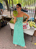 Fongt Summer New Breastless Backless Temperament To Take The Craft Elegant Ladies Dress