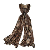 Fongt Goddess Temperament Square Sleeveless Jumpsuit Summer New Collection Skinny Loose Broad Leg Trousers