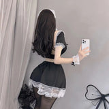 Sex Maid Lingerie Cosplay Maid Uniform Sexy Pajamas Seduction Set Role-Playing