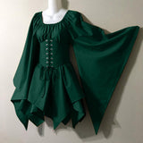 Fongt New Party Long-Sleeved Women's Renaissance Medieval Dress Festive Dress