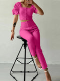 Fongt Summer Fashion Temperament Short-Sleeved Suit Women's Clothing