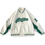 Retro Bomber Jacket Letter Embroidery 2021 Autumn Men Women Street Loose Wild Baseball Uniform Jacket Couple Y2k
