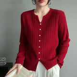 Fongt Design Sweater Coat Wearing Pure Autumn And Winter Korean 2025 Simple Knitted Bottom Shirt Temperament New