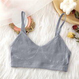 Seamless Tank Tops Women Bra Sexy Underwear Adjustable Strap Wire Free Bralette Female Lingerie Intimates
