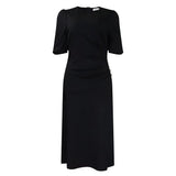 Fongt Women's 2025 Summer New Temperament Elegant Pure Colored Grand African Dress