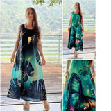 Fongt Summer Loose Printed Casual Sexy Women's Dress
