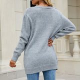 Fongt Long Coat Women's Long Dress Long Female Solid Color Mah-Button Cardigan Long-Sleeved British Style