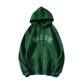 Letter Oversized Hoodies Women Men Spring Autumn Long Sleeve Loose Pullover Tops Hooded Casual Warm Pocket