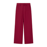 Fongt New V-Neck Asymmetric Vest Simple Jump Trouser Suit